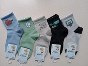 Skarpetki chłopięce , rozmiar 23/26,  zestaw 5par 