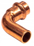 B-PRESS KOLANO 90 JEDNOKIELICHOWE 22mm MIEDŹ CONEX 1K