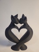 Zakochane Koty 3D – Dekoracja z sercem dla dwojga!