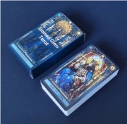 Kolekcjonerskie karty tarota  z postaciami w witrażach 78 szt