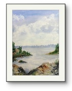 Akwarela oprawiona nowa 