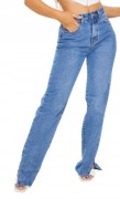 PrettyLittleThing - jeansy z przetarciem 42