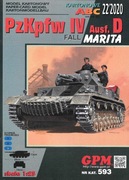 GPM 22 2020 NR.593 PzKpfw IV Ausf. D MARITA model 1:25