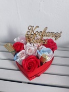 Flowerbox mydlany na dzień Babci 