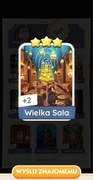 Monopoly GO Karta Naklejka „Wielka Sala” set 9