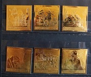 Jan Paweł II - GAMBIA 2005 -Jan Paweł II -kpl 6 sztuk- złote