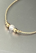 Bransoletka diament Moissanit 0,5ct złoto próby 750 Certyfikat