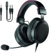 Słuchawki Przewodowe Nauszne Gamingowe z Mikrofonem DR1TECH BlackJack 