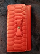 Czerwony portfel damski 