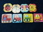 Układanki, puzzle. 2 rodzaje