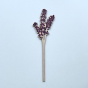 Lawenda gałązka kwiat sklejka prezent ozdoba rękodzieło handmade