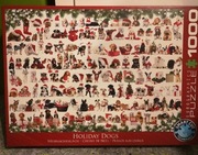 Puzzle 1000 EUROGRAPHICS HOLIDAY DOGS