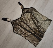 strój disco estradowa lata 20 wizytowa lama bluzka XXL 2377