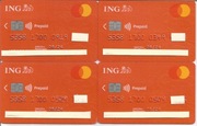 Karta bankowa ING mastercard przeterminowana - cena za 1 kartę