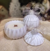 Świeca sojowa zapachowa Dekoracja na świąteczny stół 