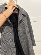 Płaszcz zimowy w kratkę kratę Zara