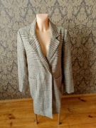 płaszcz w kratę xl