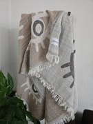 Wielofunkcyjny turecki ręcznik bawełniany 100x180 oko beż 