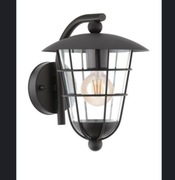 Kinkiet ogrodowy Eglo bezbarwny, czarny E27 60 W