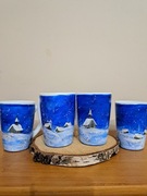 Ręcznie malowane zimowe kubki