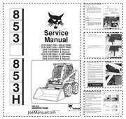 Bobcat 853 853H Skidsteer Service Manual Instrukcja serwisowa naprawcza