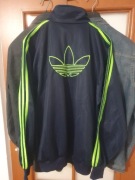 Bluza granatowa Adidas męska XL XXL limonka haft