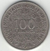 Afryka Zachodnia (BCEAO) 100 franków 1973 - 26 mm - nr 1