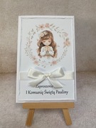 Zaproszenia komunijne,ręcznie robione hand made