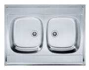 Zlewozmywak dwukomorowy Franke Daria stal Inox DSN720 ECO 80X60