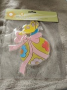 NAKLEJKA ŻELOWA SAMOPRZYLEPNA NA OKNO LUSTRO SZYBĘ JAJKO OZDOBA WIELKANOCNA