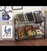 Stojak regał do kuchni, spiżarni, garażu lub baru na alkohol i kraty