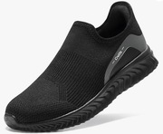 Buty Damskie czarne STQ, Crelife Slip-on, wygodne, wsuwane, sportowe r.40