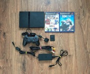 KONSOLA SONY PLAYSTATION 2 SLIM PS2 SCPH-70004 ZESTAW