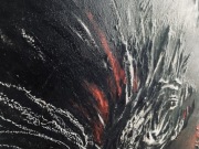 Oryginalny obraz strukturalny "After the fight" – 79x108 cm, unikat