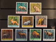 !!! POLSKA / ZWIERZĘTA LEŚNE / 9szt... KOMPLETNA_SERIA...KASOWANE*!!!