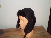 Skorzana Czapka Uszatka Rozmiar M/56-57