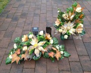 Stroik komplet nagrobny drewniana baza