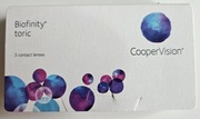 Soczewki kontaktowe toryczne Biofinity miesięczne 15 sztuk