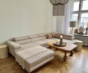 Sofa Narożnik U z funkcją spawania boho Boucle 