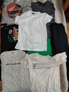 Zestaw ubrań męskich XS/S/M – 8 sztuk! T-shirty, jeansy, spodnie