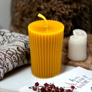 Świeca świeczka woskowa z wosku pszczelego walec