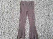 Rozm 128 spodnie legginsy flare dzwony dla dziewczynki 