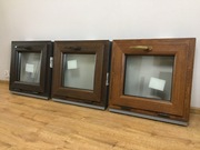 NOWE okno PCV 565 535: ZŁOTY DĄB ORZECH CIEMNY DĄB