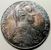 Talar Maria Teresa 1780. 3/4 uncji Ag 999. Czytaj opis.