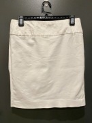 Biała spódnica bawełniana, S, Banana Republic