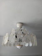 żyrandol akrylowy prl antyk