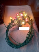 Lampki choinkowe E10 z czasów PRL-u 