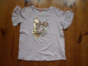 t-shirt dziewczęcy My Weekend 140 paski Jak Nowy