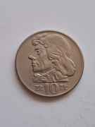 PRL-NAJRZADSZE MONETY OBIEGOWE-10 ZŁ 1960  KOŚCIUSZKO 