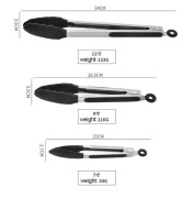 SZCZYPCE SILIKONOWE KUCHENNE DO POTRAW
